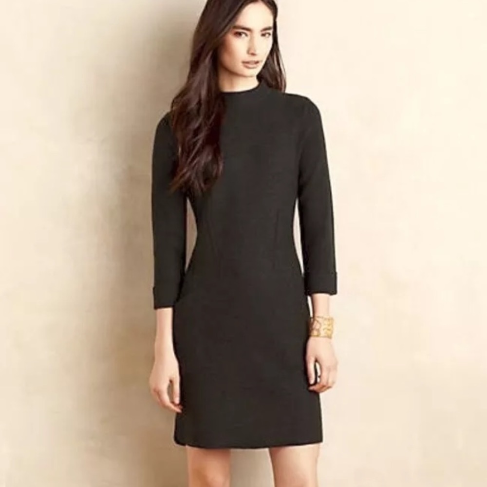 Anthropologie Sparrow Boiled Wool Dress Pockets!